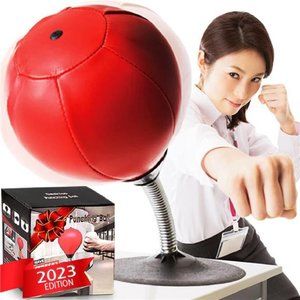 Desktop Punching Bag Gag Gifts for him - Stress Buster Relief Free Standing Desk